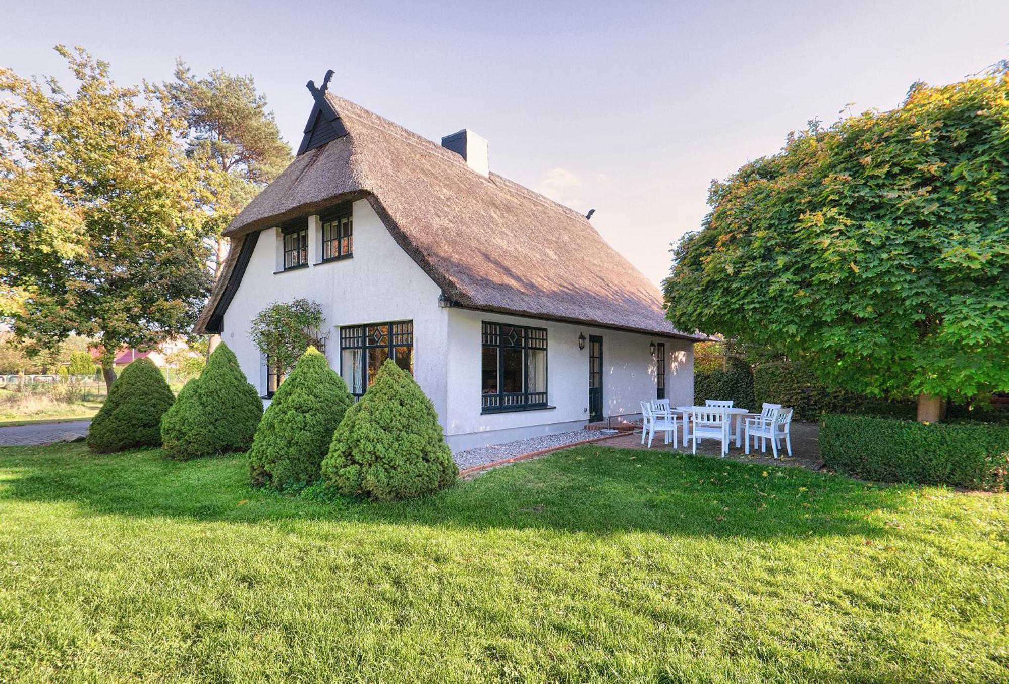 Reetdachhaus Mit Grossem Garten Und Kamin Marlow Eksteriør billede